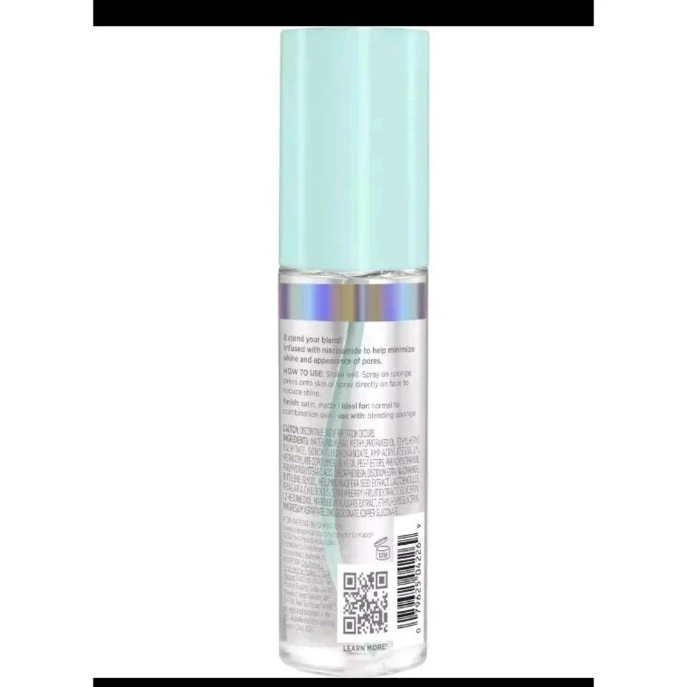 Real Techniques Setting Spray Satin Finish Extender for Face MakeUp 2oz Blur+Mat